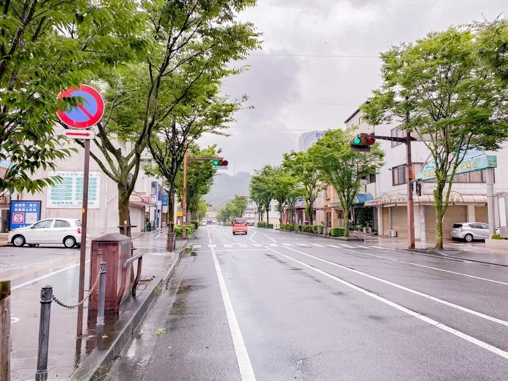坂本への行き方：笠岡駅前 県庁通り
