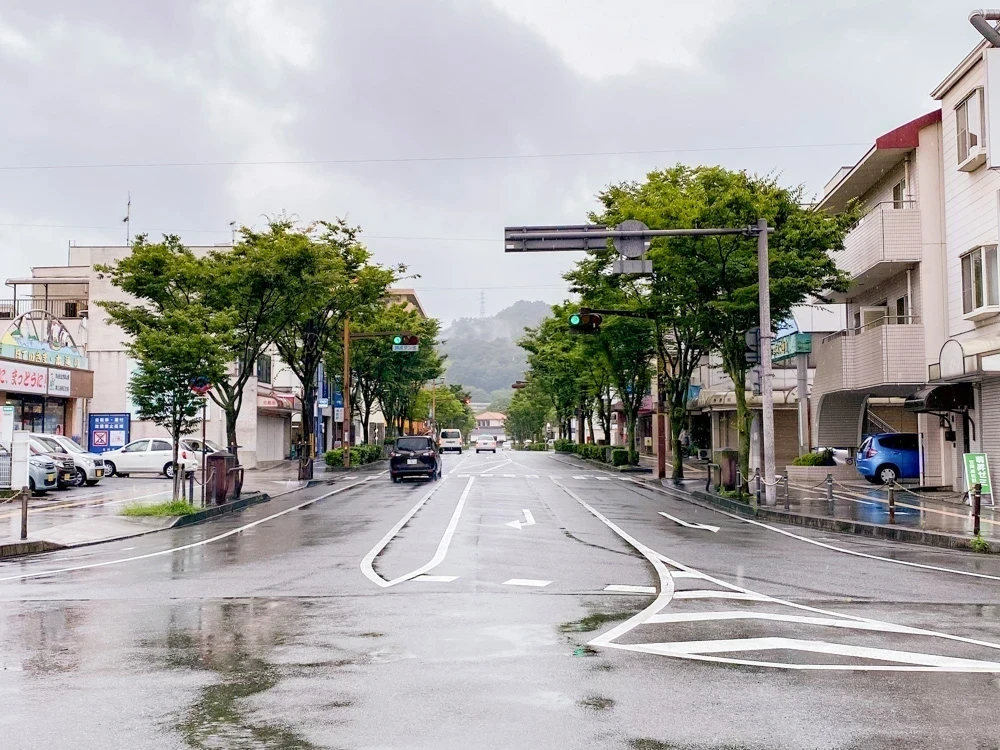 坂本への行き方：笠岡駅前 県庁通り