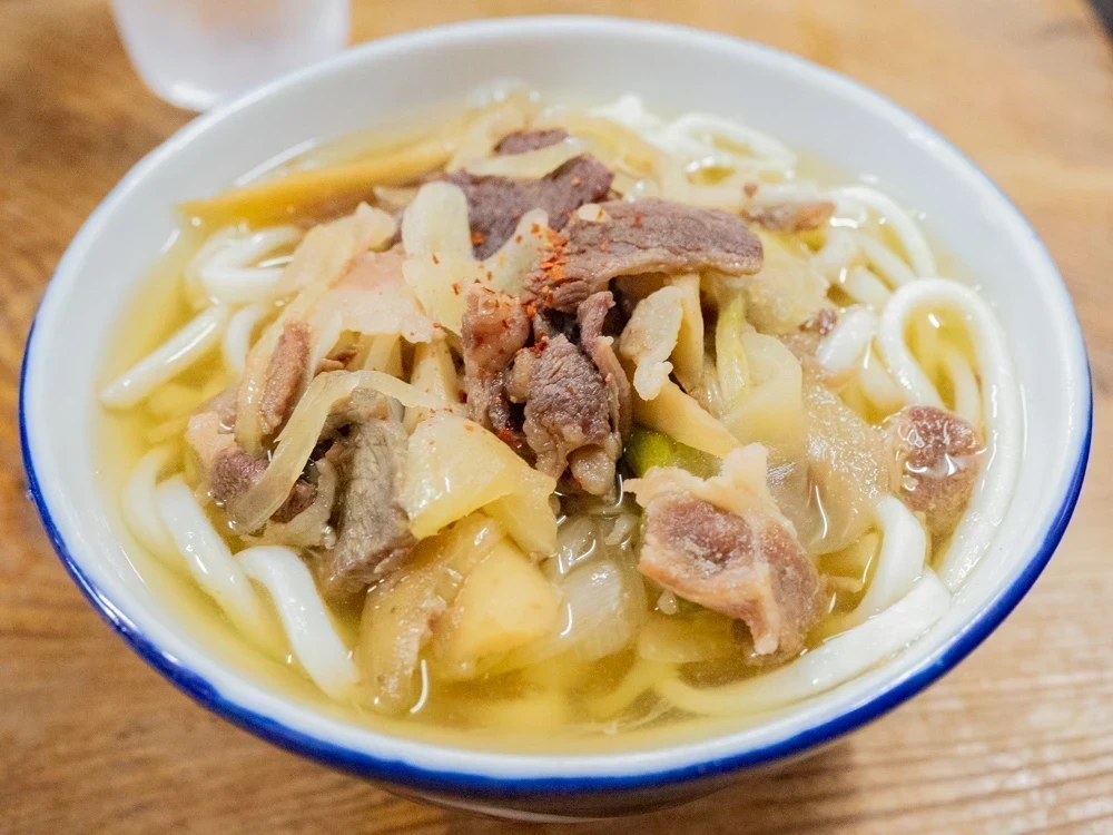 稲田屋:肉うどん