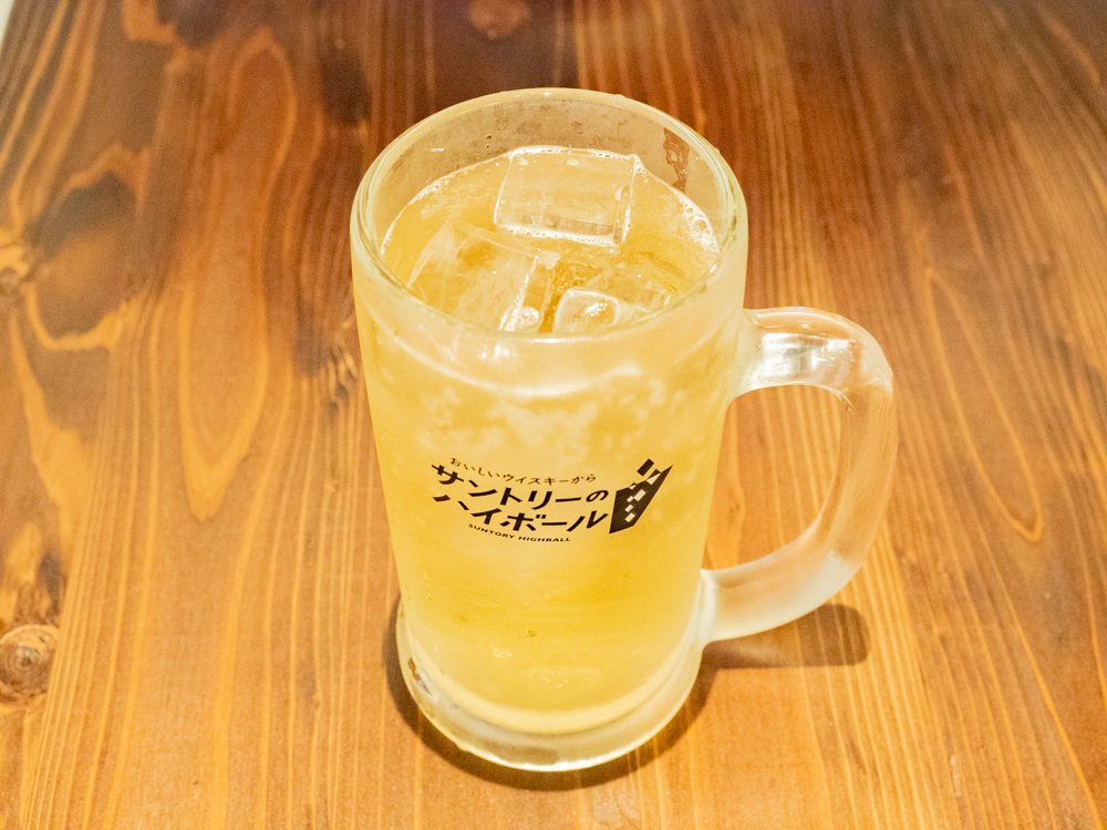 店長おすすめのメガハイボールの角