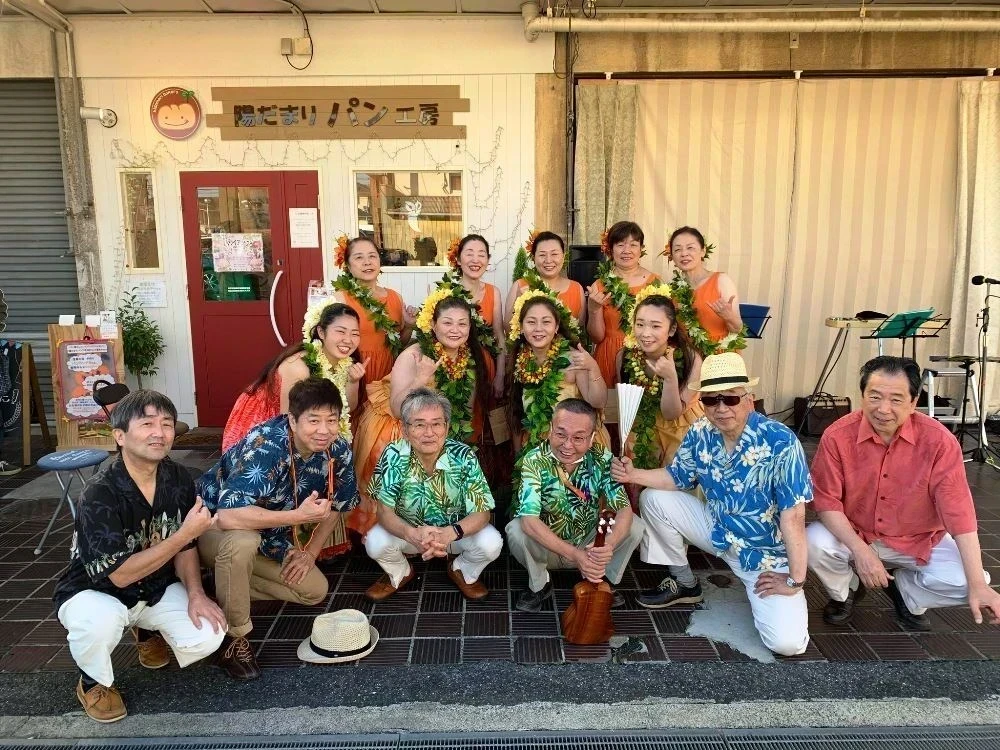 音楽仲間と開いたハワイアンイベント