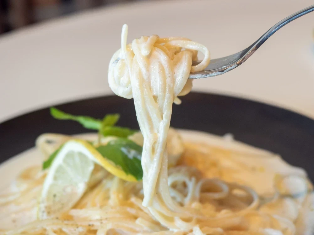 a cafe:瀬戸内レモンクリームパスタ