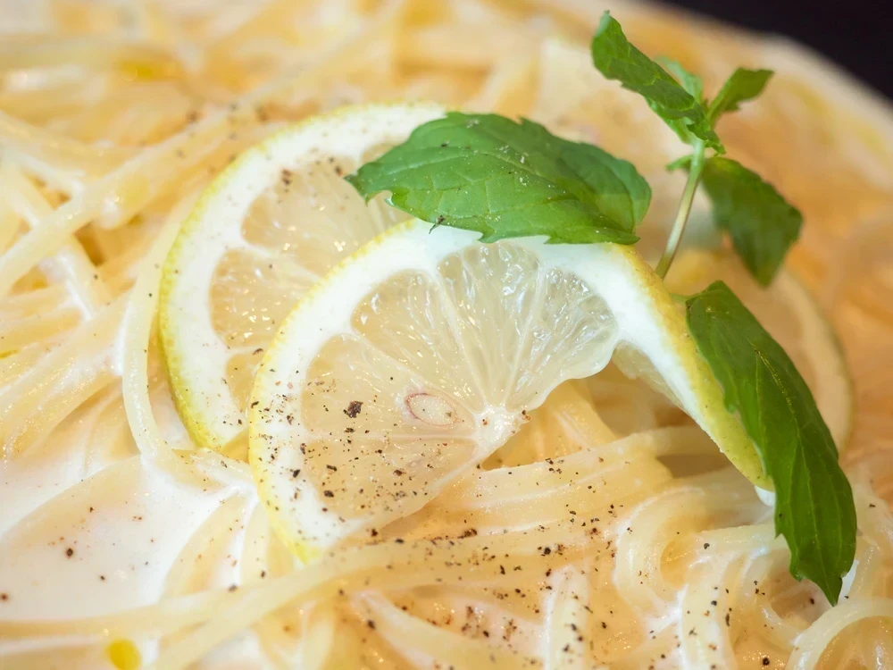 a cafe:瀬戸内レモンクリームパスタ