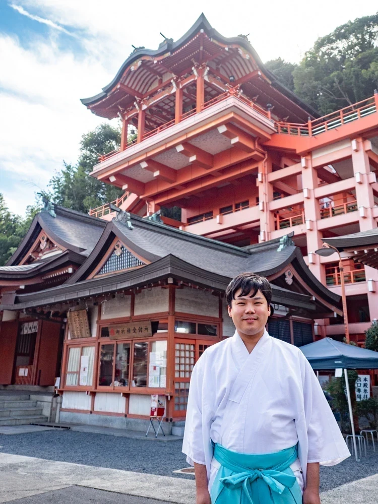 草戸稲荷神社:宮司 石井伸弥さん