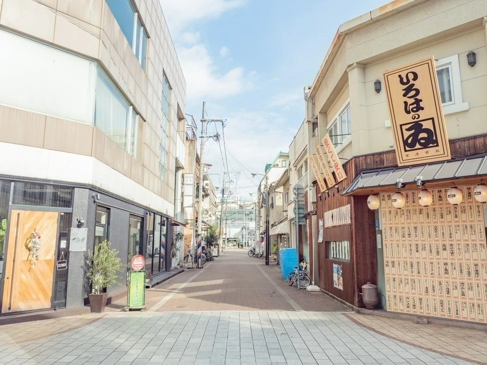 こばやしへの行き方 久松通商店街