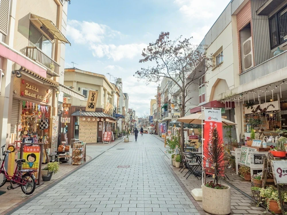 こばやしへの行き方 久松通商店街