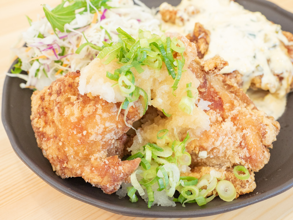 半々定食で注文したおろしポン酢
