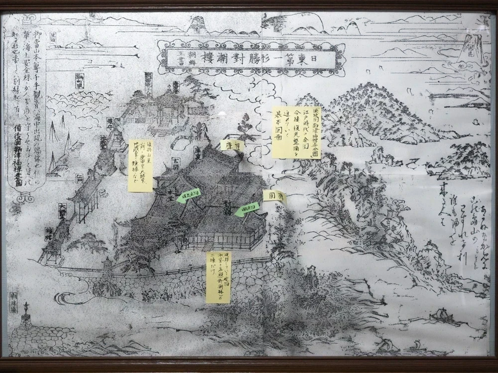 福禅寺:江戸時代のころの絵図