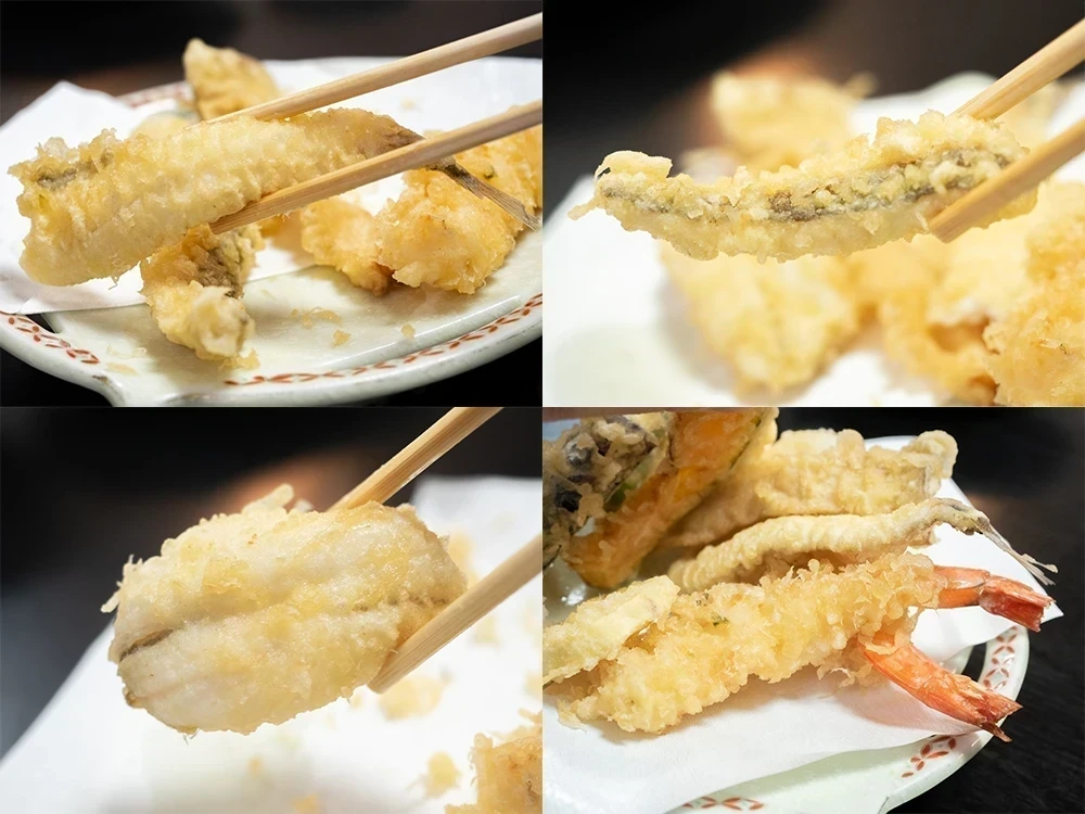衣笠:四季定食の天婦羅盛り合わせ