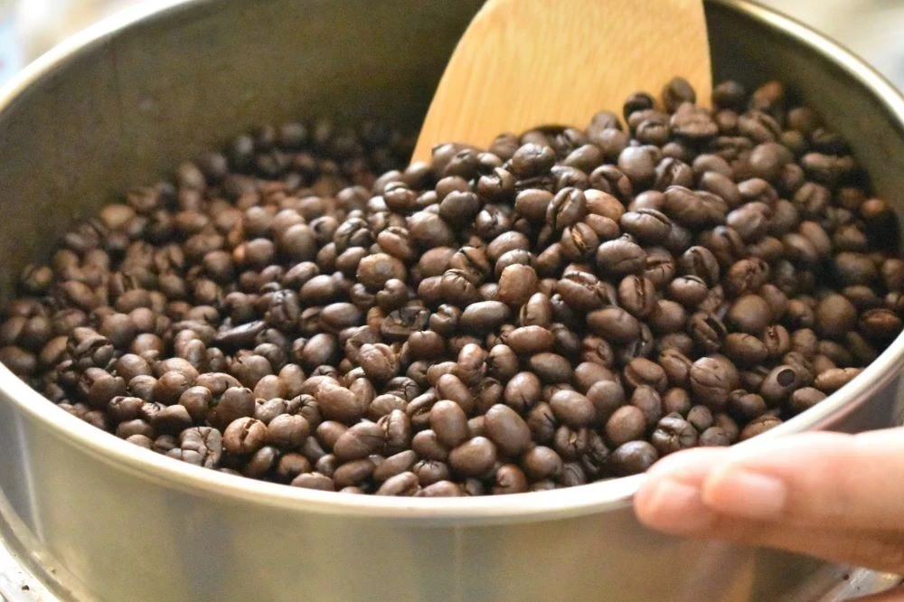 出来上がった珈琲