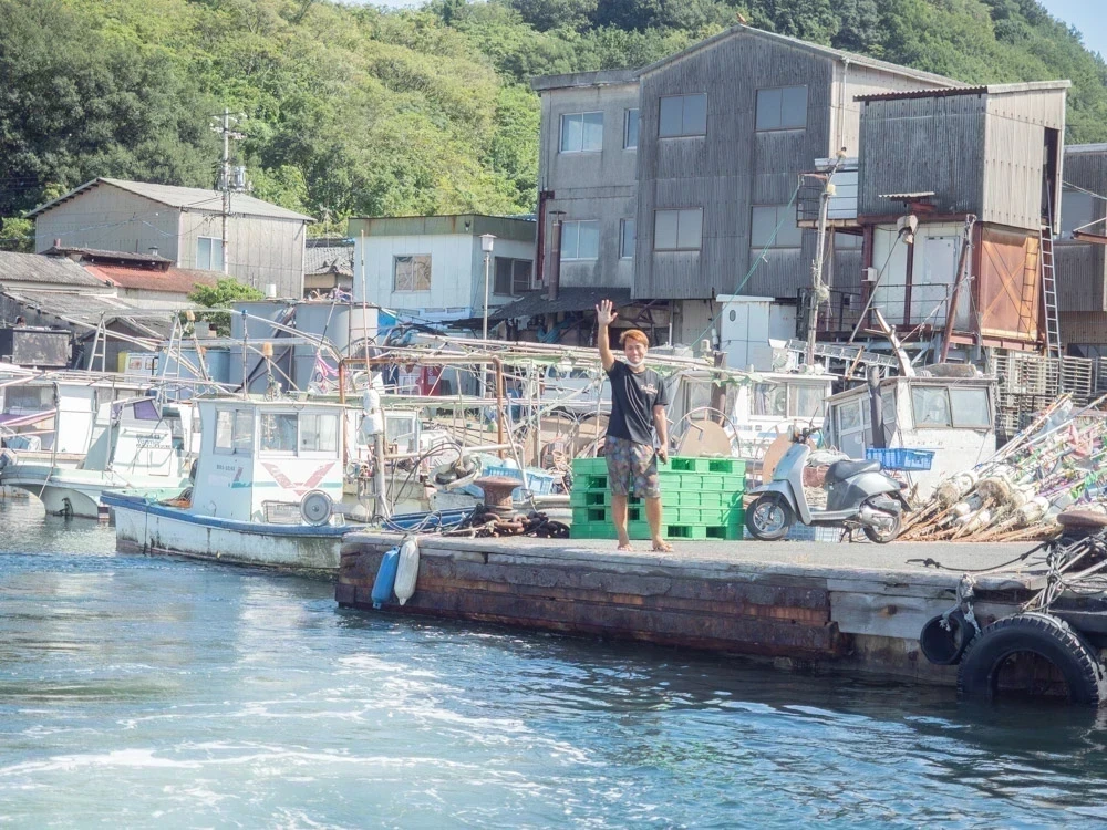 太進館:走島への送迎 唐船港へ到着