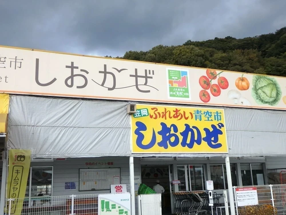 フライオーバー笠岡の短冊があるしおかぜ
