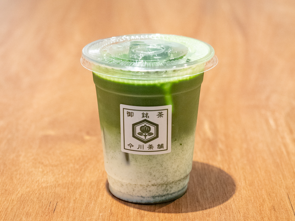抹茶ラテ(アイス)のテイクアウト