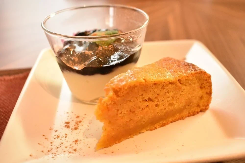 豆乳プリンとキャロットケーキ