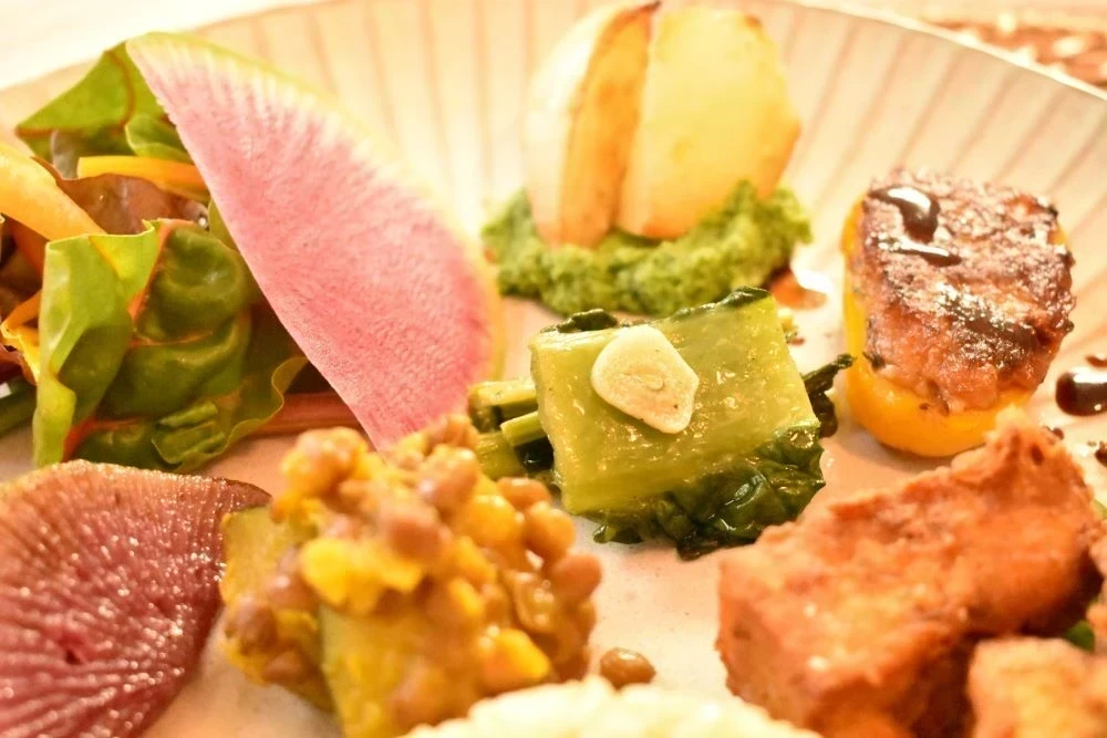 葉野菜のソテー