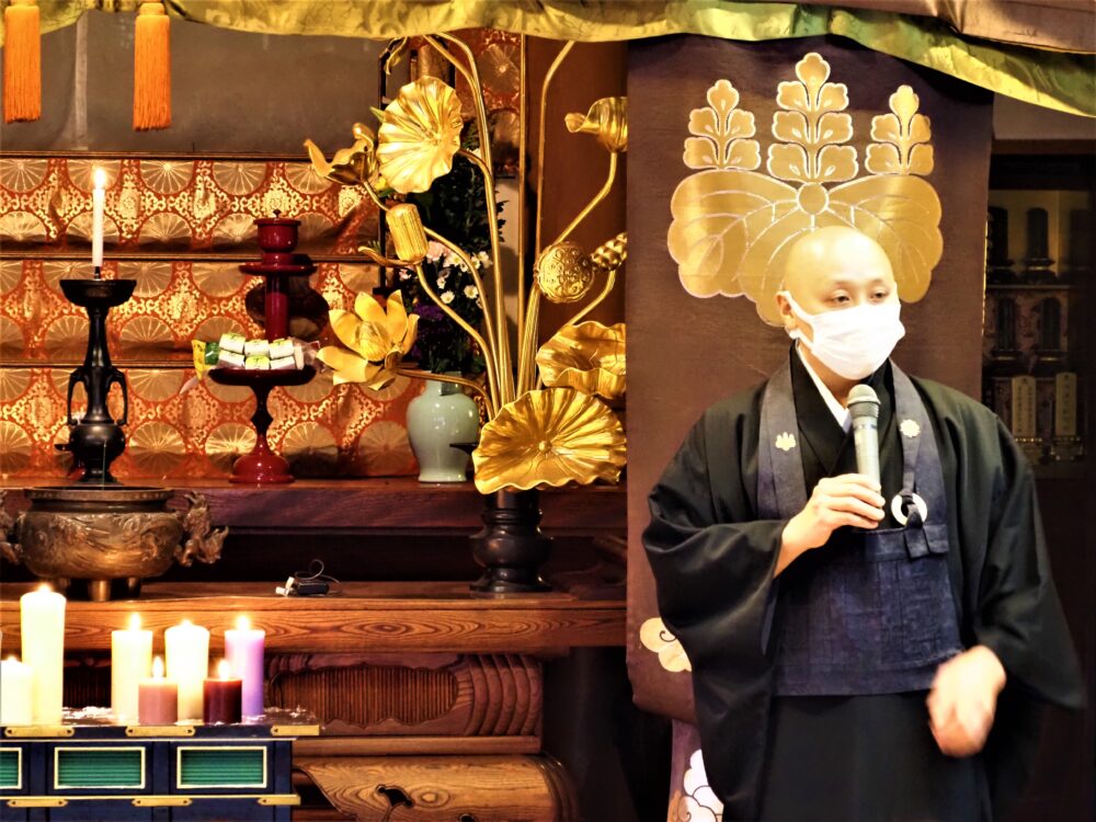 威徳寺の片田 宗玄住職