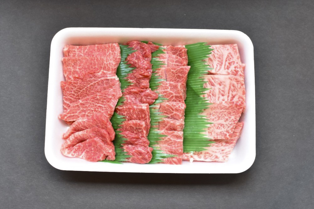 黒毛和牛希少部位4種焼肉セット（2〜3人前）（写真提供：池口精肉店）