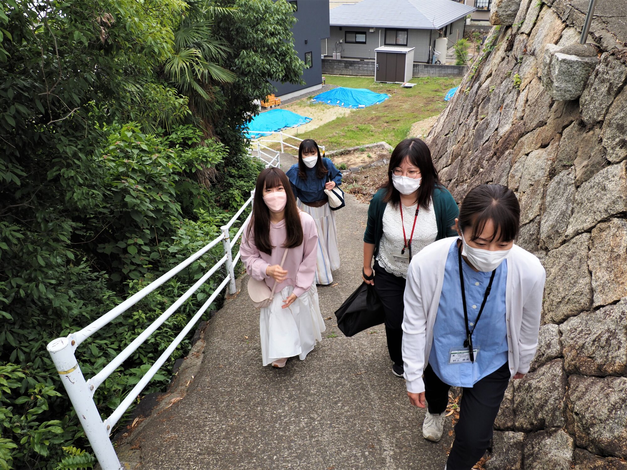ちょっとした登山気分。