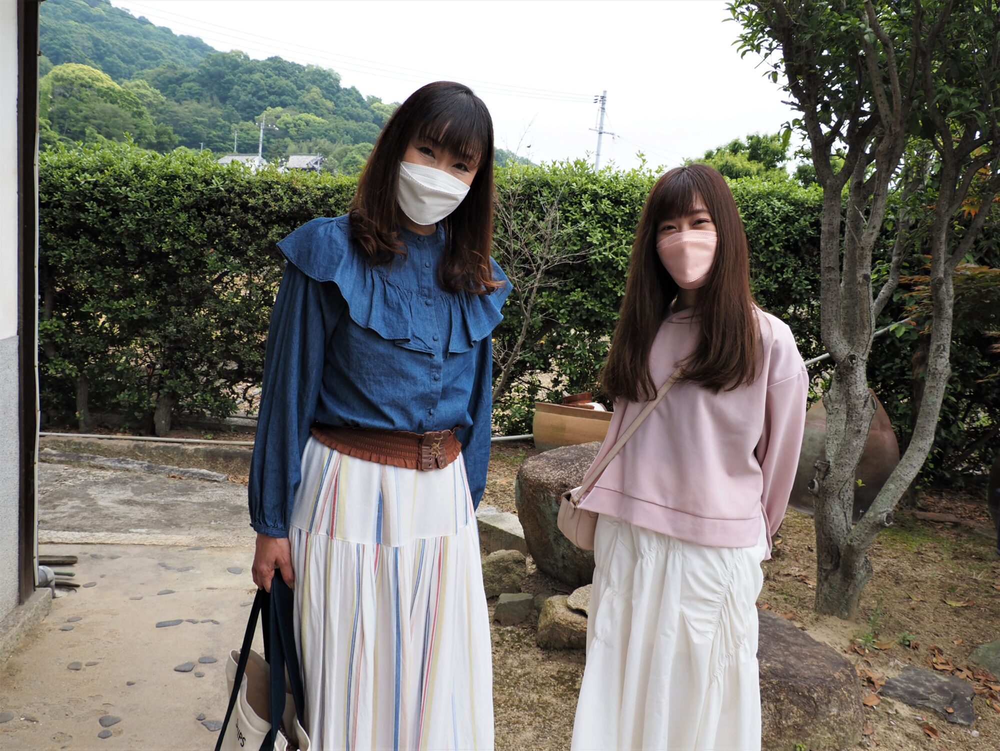 大きなお庭にご満悦。