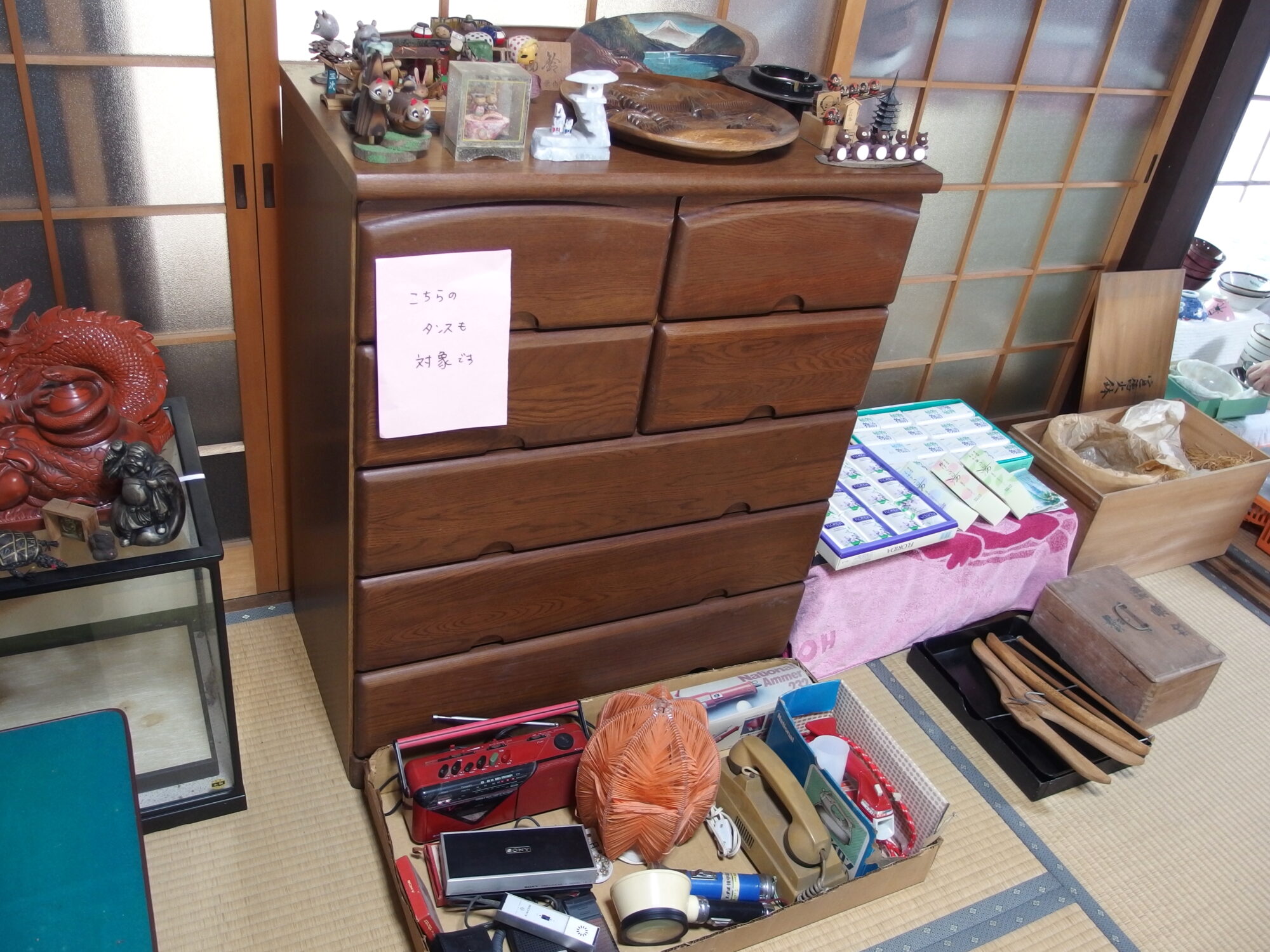 古民家の残り物もっていってくだ祭の品物