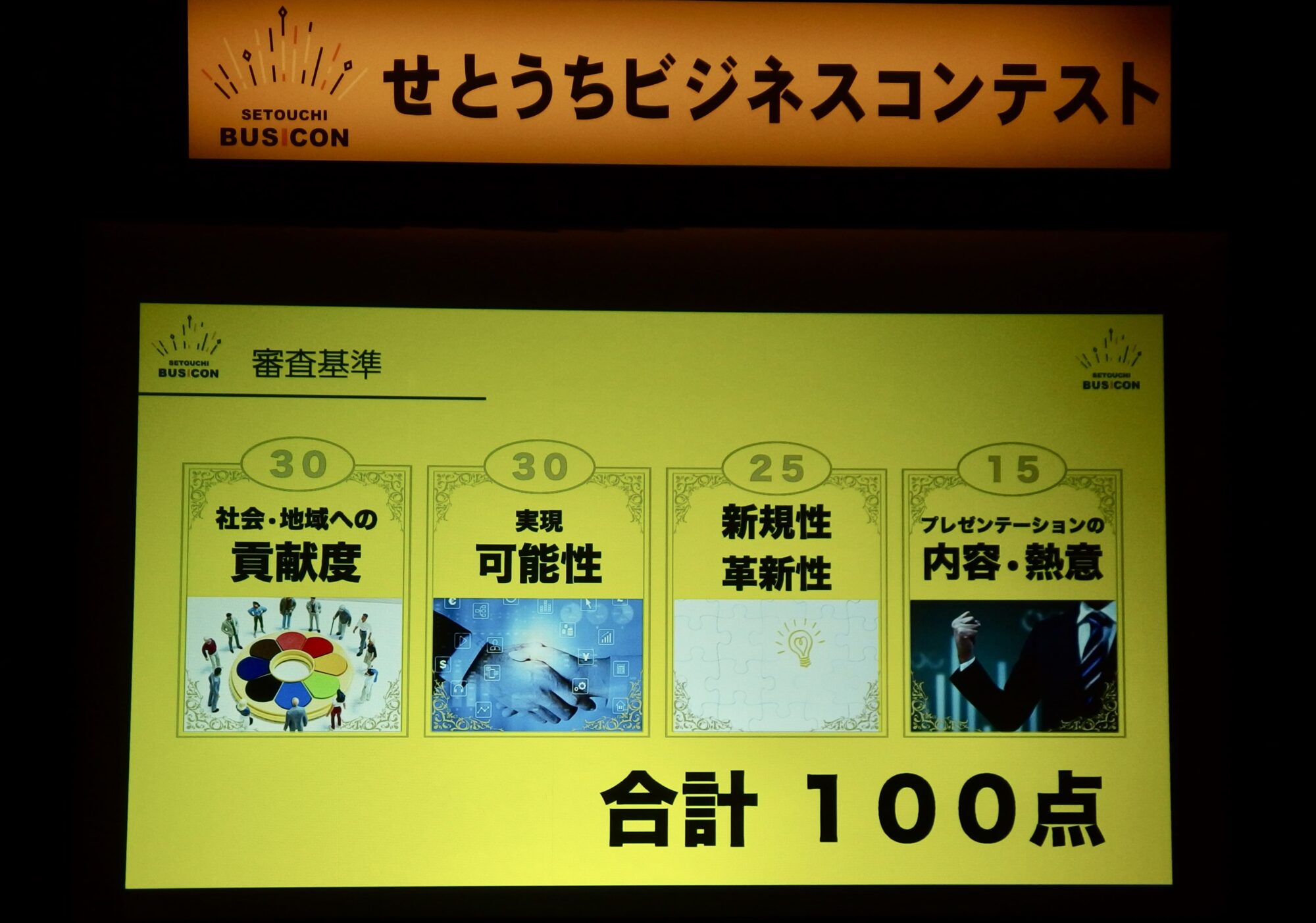 せとうちビジネスコンテスト審査基準