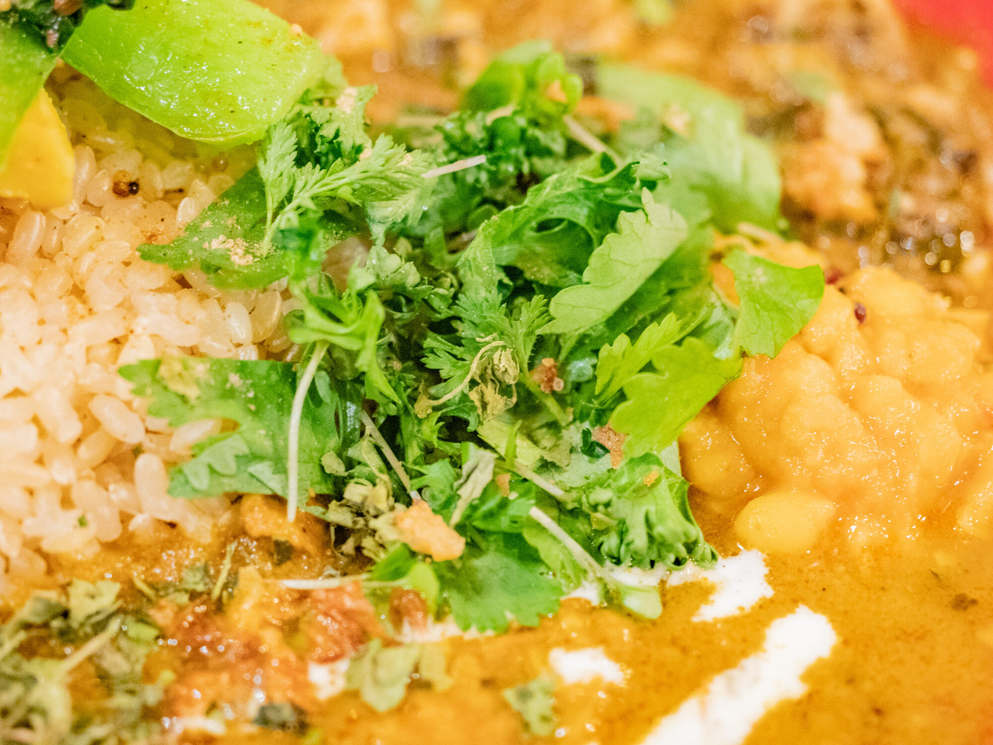 旧水曜カレー：三つ巴カレーの野菜類