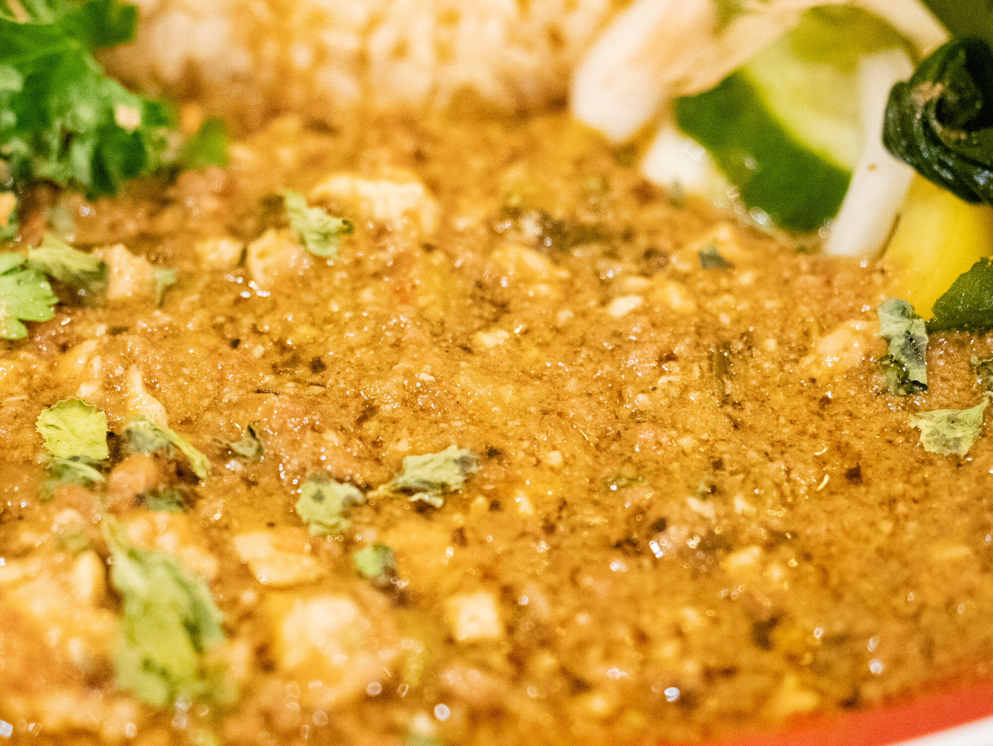 取材時のカレーの1種「麻婆豆腐カレー」