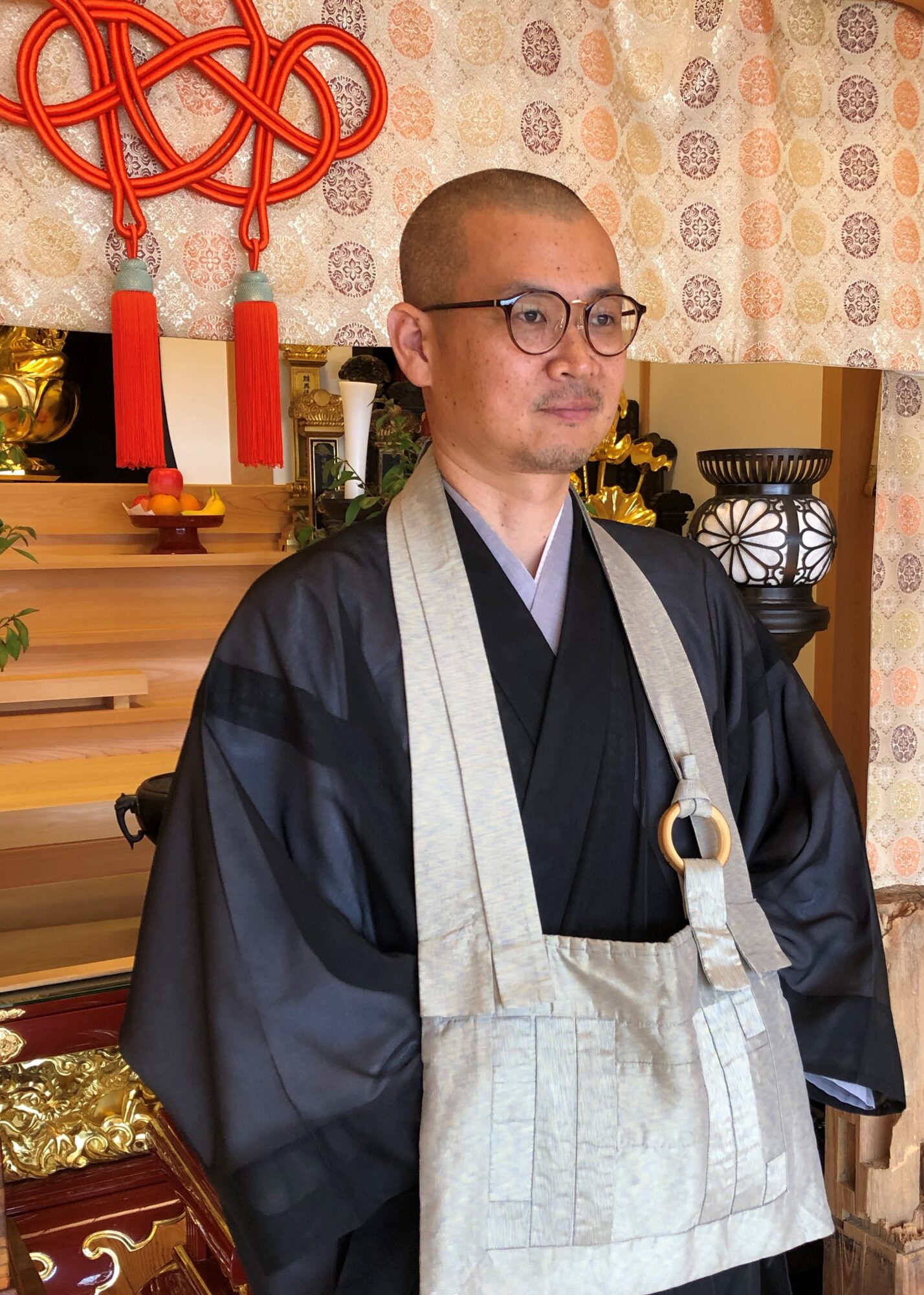 日下宗真住職/提供:絵本かふぇ天徳寺