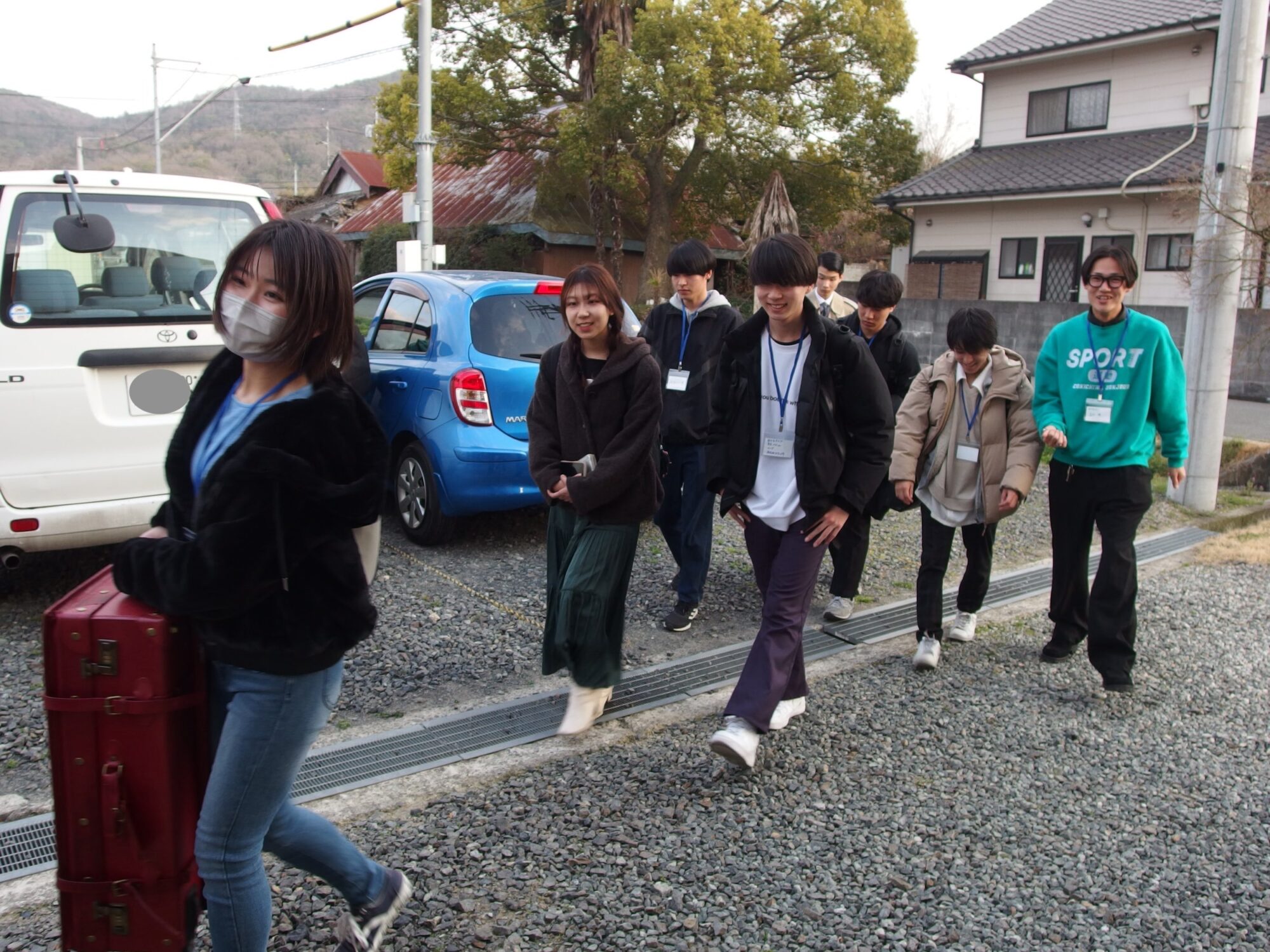 初日の宿泊場所「とくら屋敷」へ