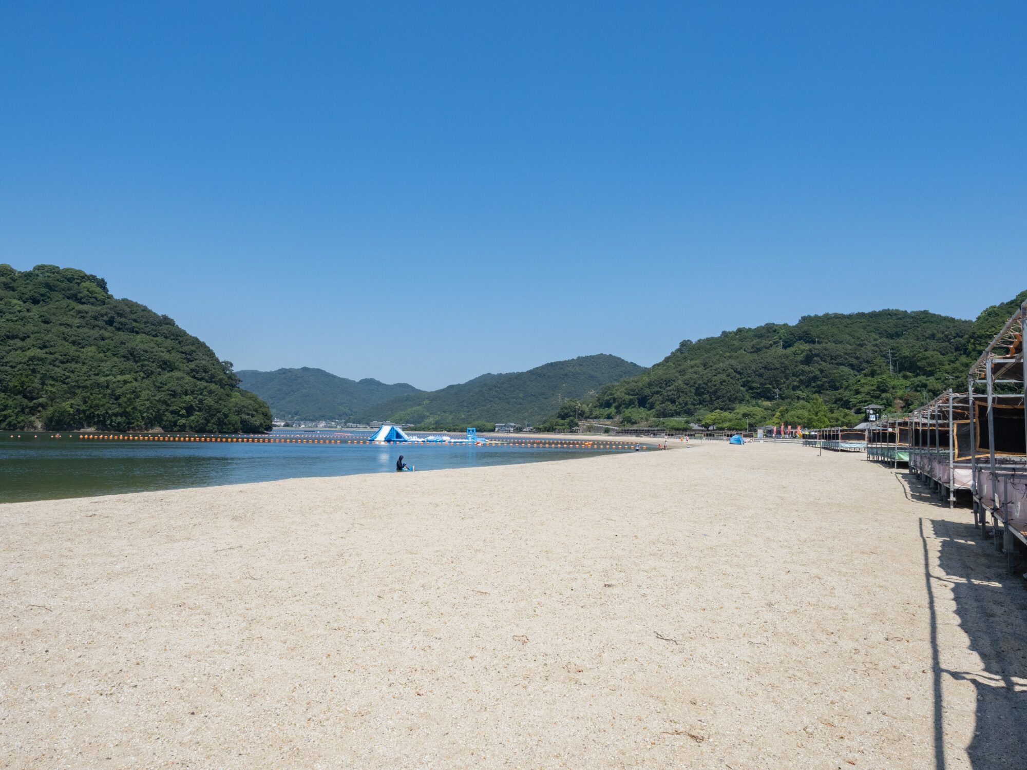 クレセントビーチ海浜公園：浜の様子