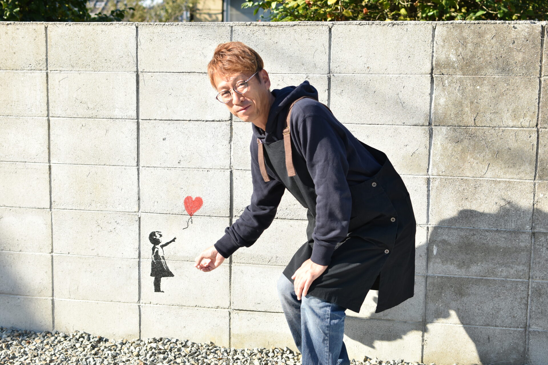 「ここは人気の撮影スポットなんですよ」