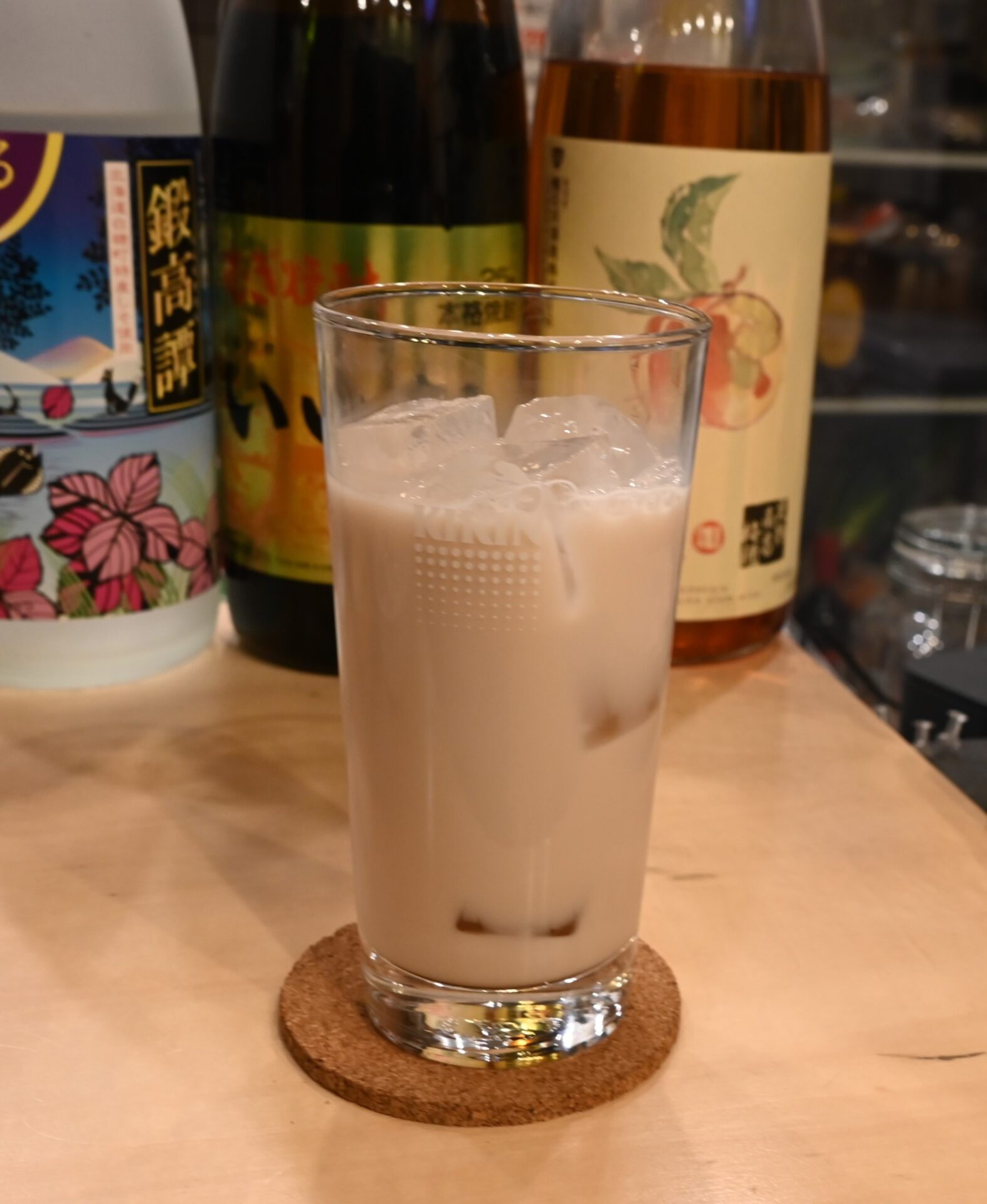 保命酒の牛乳割り