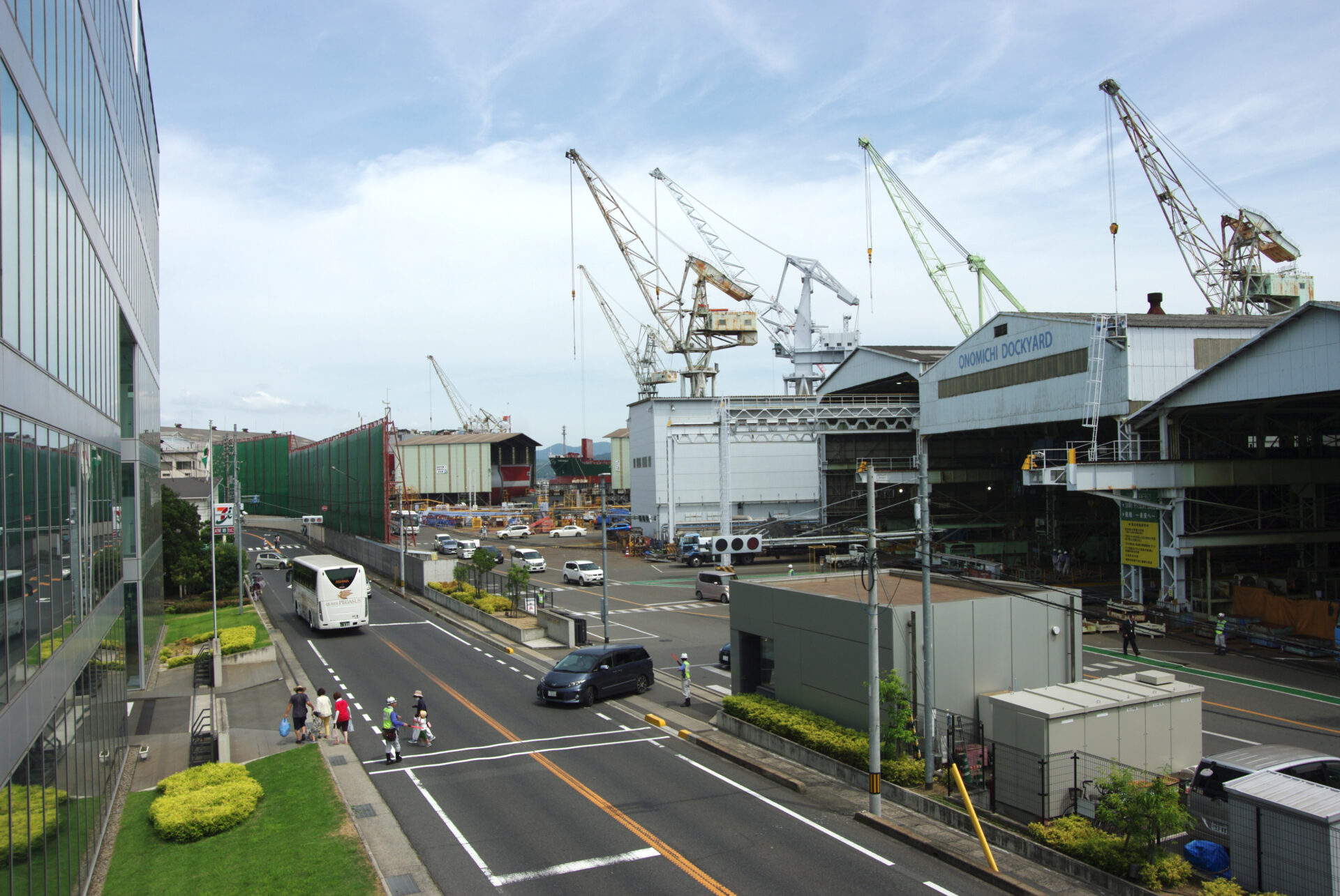 尾道造船の全景