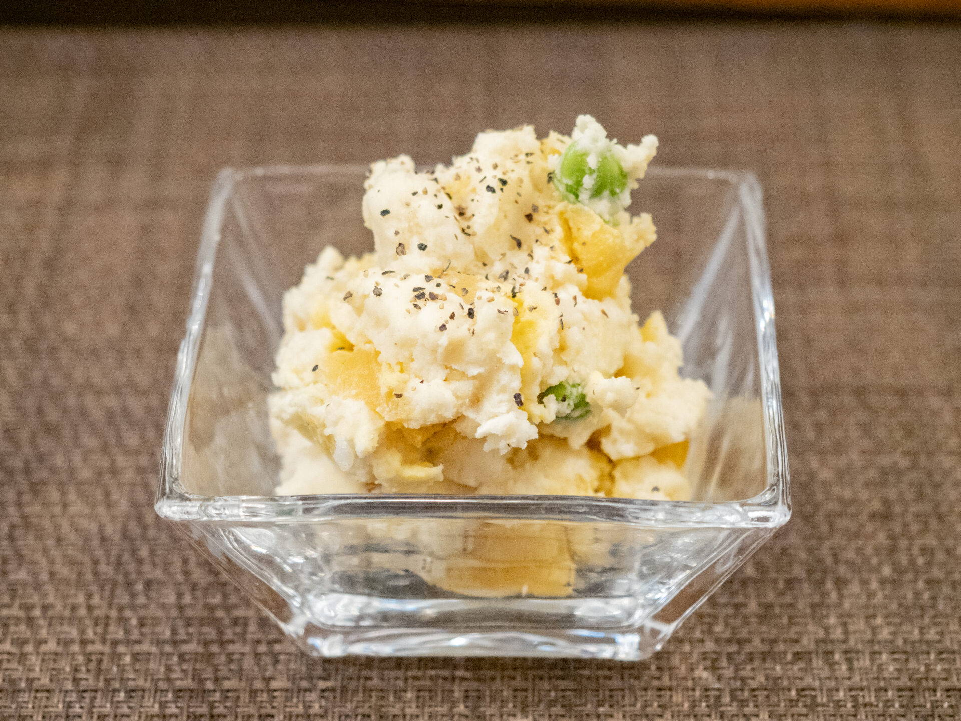 春雨：壺漬けとクリームチーズのポテトサラダ