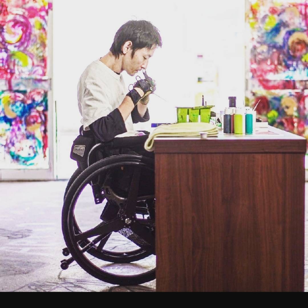 制作中の笠井さん（画像提供：笠井さん）
