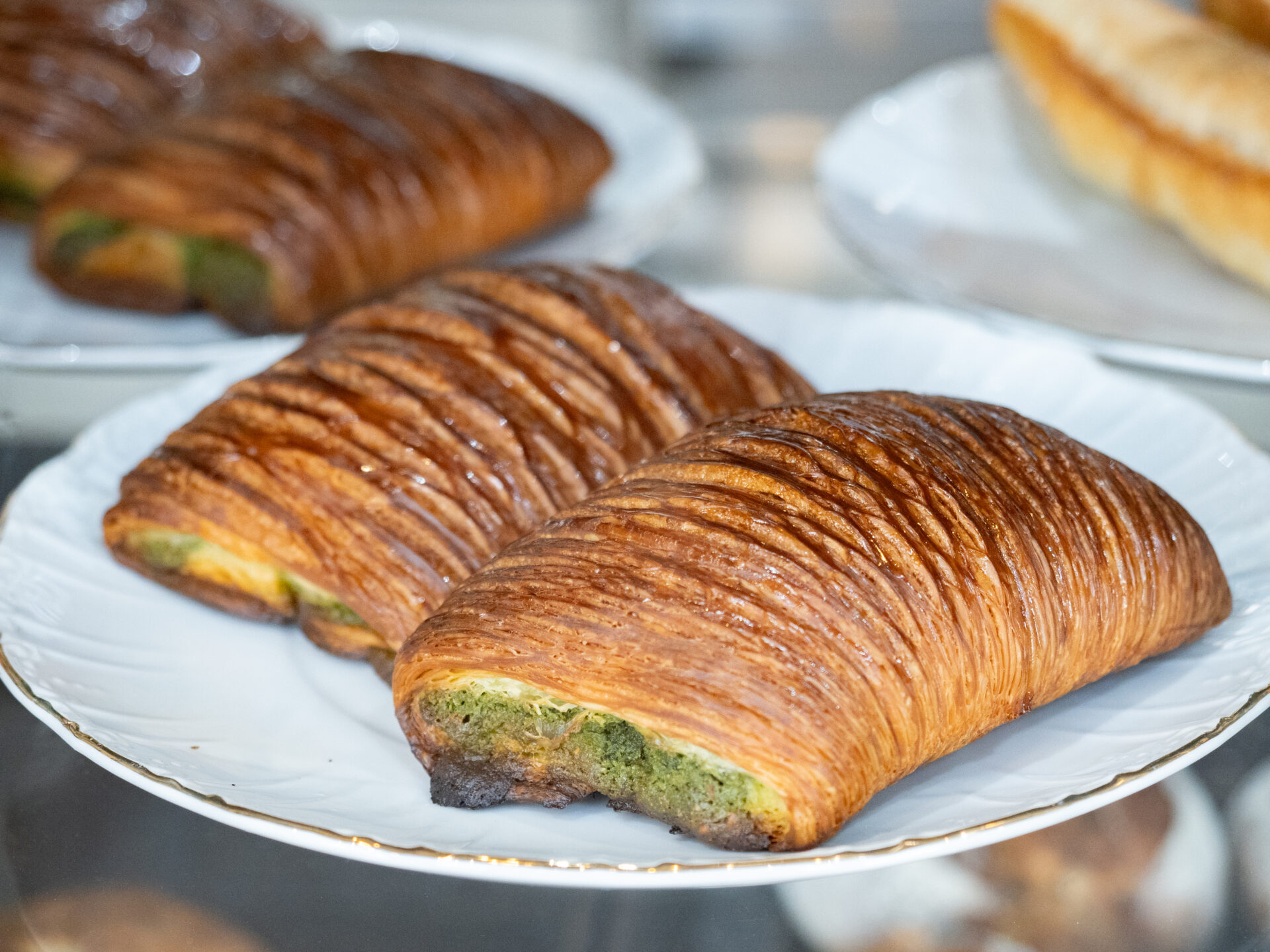 今川茶舗の抹茶を使った「パンスイス」