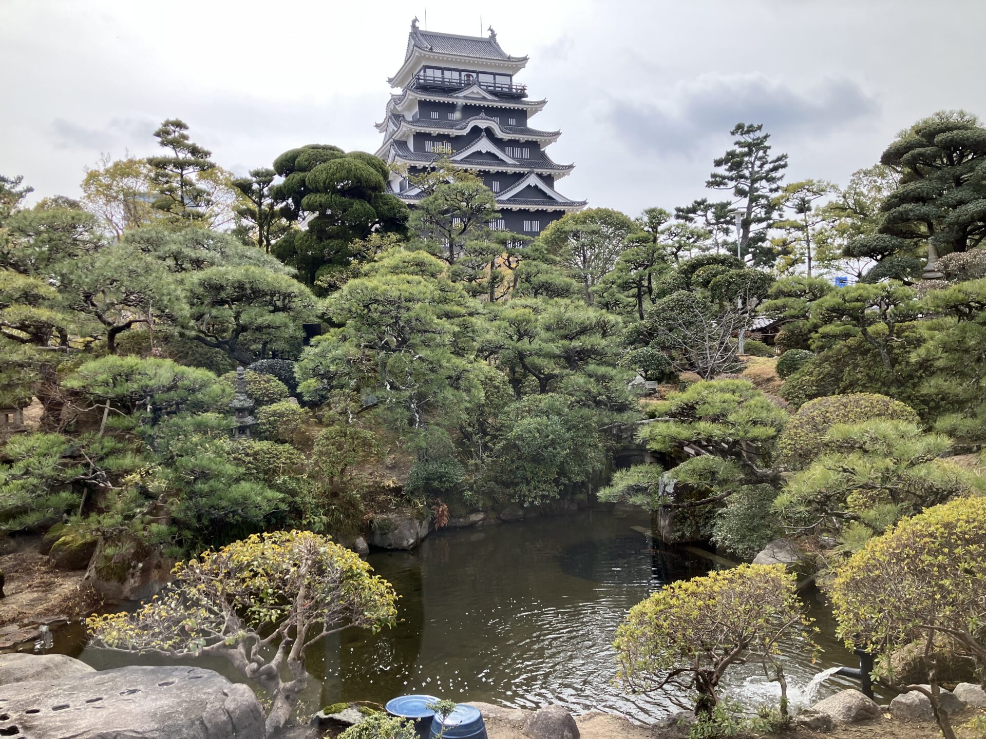 福山城と日本庭園