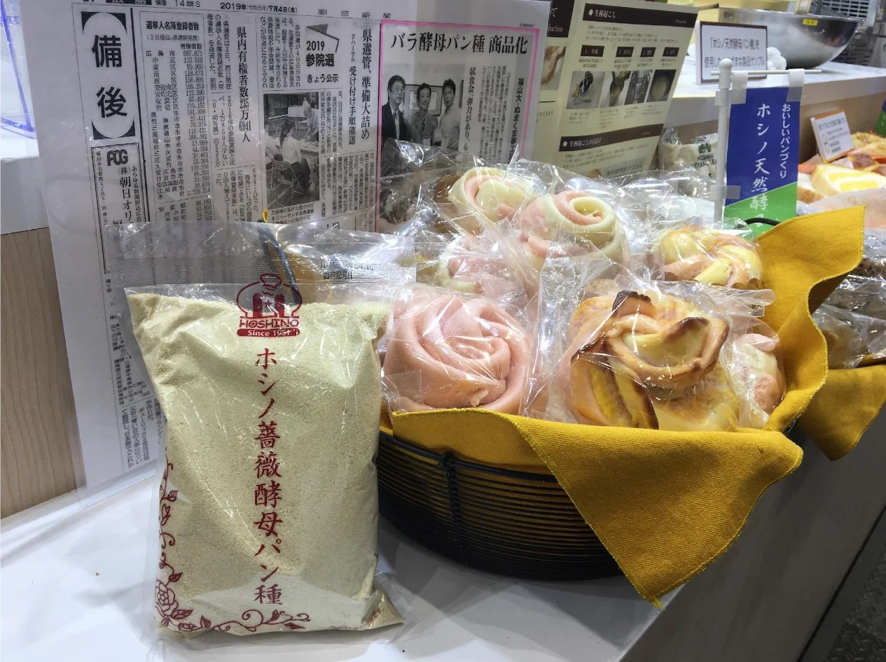 実用化された「ホシノ薔薇酵母パン種」(画像提供:久冨教授)
