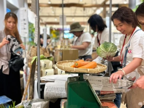 マルシェのようす（画像提供：びんご農業女子会）